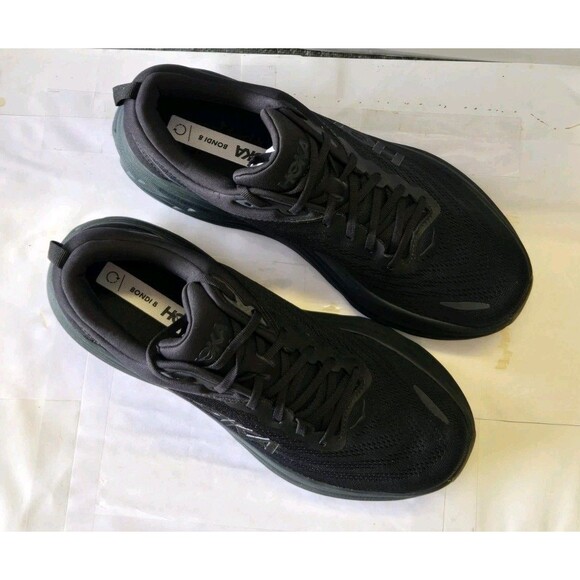 HOKA Bondi 8 Triple Black Men\'s Running Shoes Size 13D BBLC 1123202 main image 4
